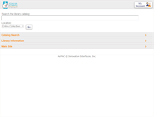 Tablet Screenshot of catalog.collier-lib.org